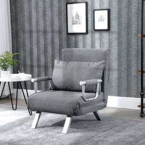 Fauteuil chauffeuse convertible 1 place, lit d'appoint - Fauteuil