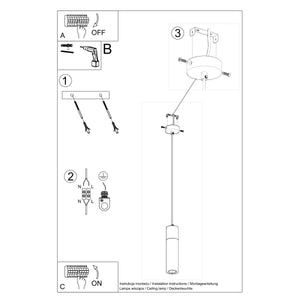 Suspension en béton ZANE – Design moderne - suspension