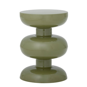 Table d’appoint ALBA verte en métal – vue générale