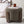 Pouf Coffey Ø 50 cm en tissu bouclé et bois d'hévéa