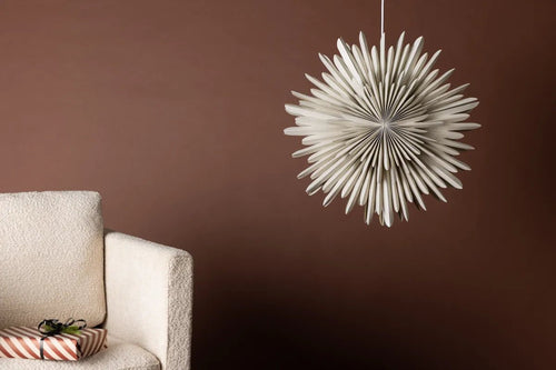 Suspension étoile Sälen 60 cm — papier beige