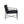 Fauteuil Rakel noir utilisé comme fauteuil de lecture