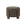 Pouf Coffey gris foncé — ceinture décorative en bois