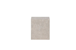 Table basse York beige — format bloc sans pieds apparents