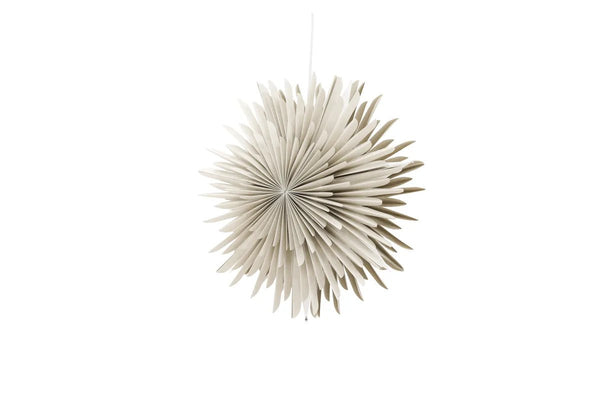 Suspension étoile Sälen 46 cm — papier beige
