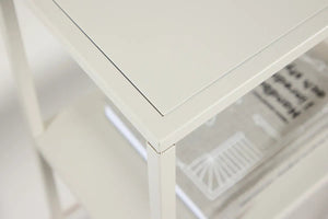 Étagère Staal beige, structure ouverte à 3 niveaux