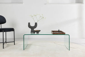 Table basse Telemark 110 x 50 cm en verre