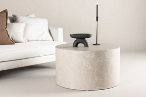 Table basse ronde York Ø 80 cm en MDF