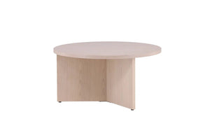 Table basse ronde Saltö en MDF plaqué laqué, Ø 65 cm
