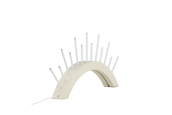Chandelier de l'Avent Björnrike 55 cm — 13 lumières, bois blanchi