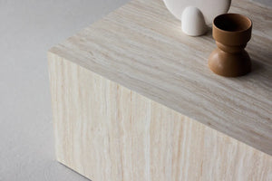 Table basse York 80 x 60 cm beige — Venture Design