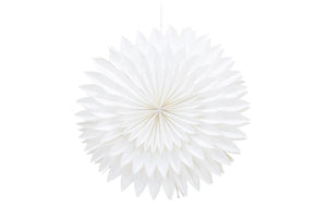 Suspension étoile Storlien blanche — lumière diffusée par strates