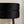 Pouf Pot noir, piètement acier évasé