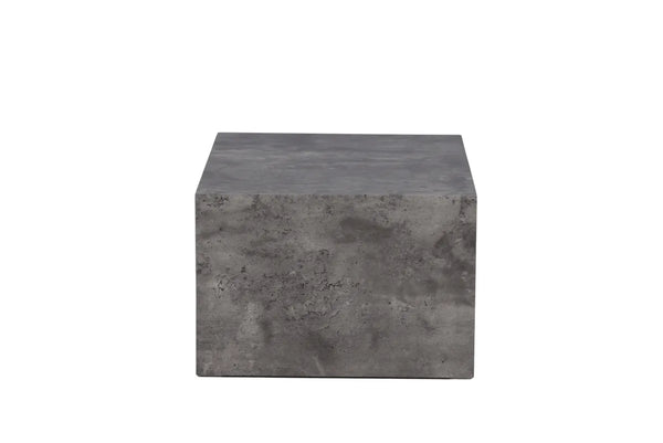 Table basse York 80 x 60 cm — effet marbre gris foncé