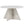 Table basse ronde Bootcut beige — plateau rond sans angle vif