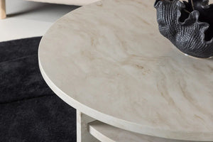 Table basse ronde Ålesund Ø 85 cm beige — Venture Design
