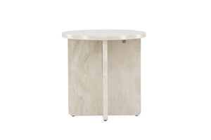 Table d'appoint Ålesund Ø 50 cm, design scandinave pour chambre