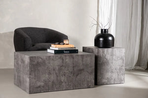 Table basse York 80 x 60 cm gris foncé — Venture Design