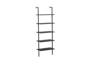 Étagère Caracas noire — 5 niveaux sur 183 cm de hauteur