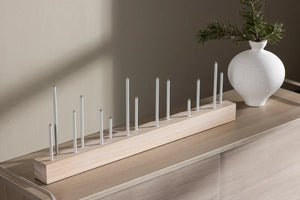 Chandelier de l'Avent Kungsberget 77 cm MDF blanchi — Venture Design