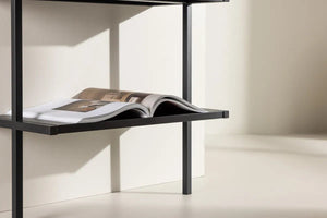 Étagère Caracas noire, 5 niveaux sur 183 cm de hauteur