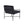 Fauteuil Rakel en velours polyester et acier noir, 65 x 72 cm
