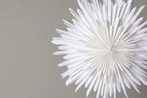 Suspension étoile Sälen blanche dans une salle à manger scandinave