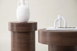 Table d'appoint Malung en MDF stratifié papier, Ø 35 cm