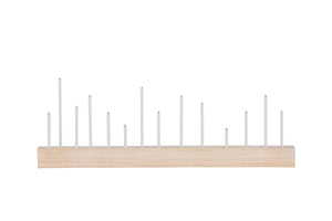 Chandelier de l'Avent Kungsberget MDF blanchi — 14 lumières à culot E5
