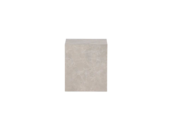Table basse York 40 cm — le bloc effet marbre beige