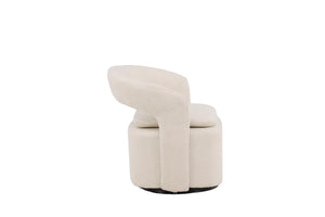 Fauteuil Laurel blanc dans un salon scandinave