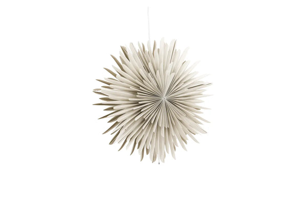 Suspension étoile Sälen 46 cm — papier beige