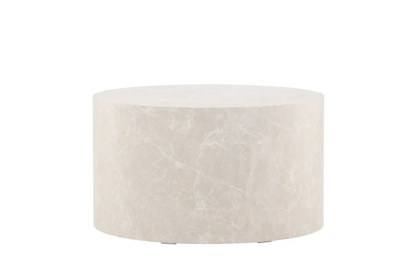 Table basse ronde York 80 cm — beige, l'intemporelle du salon