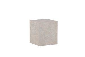 Table basse York en MDF décor marbre, 40 x 40 cm