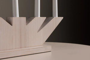 Chandelier de l'Avent Verbier 41 cm pin blanchi — Venture Design
