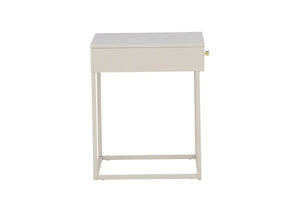 Table de chevet Bakal en acier, 43 x 41 x 50 cm