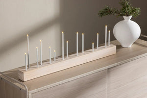Chandelier de l'Avent Kungsberget 77 cm en MDF blanchi