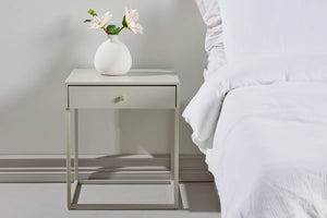 Table de chevet Bakal 43 x 41 x 50 cm en acier