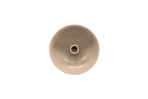 Bougeoir Posh beige — grand diamètre de 18 cm