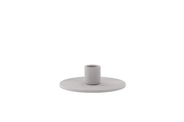 Bougeoir Dian 12 cm — argile gris mat