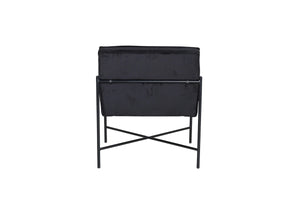 Fauteuil Rakel noir dans un salon scandinave