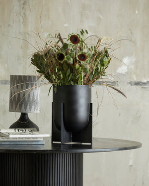 Jardinière CACELA - vase aluminium - anthracite - Vase