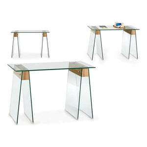 Meuble d'Entrée Bois verre (40 x 75 x 120 cm) 3892