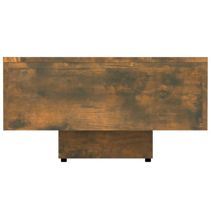 Table basse chêne fumé 100x49,5x31 cm bois d'ingénierie