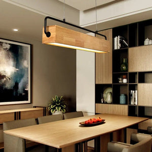 Lampes suspendues nordiques en bois à LED, lampes suspendues modernes BB'art meuble & déco