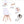 Ensemble de 6 chaises de salle à manger style nordique - BB'art meuble & déco