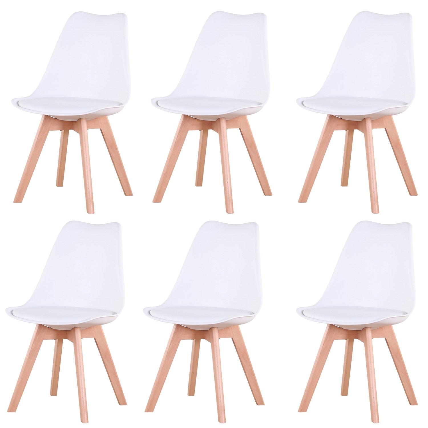 Ensemble de 6 chaises de salle à manger style nordique - BB'art meuble & déco