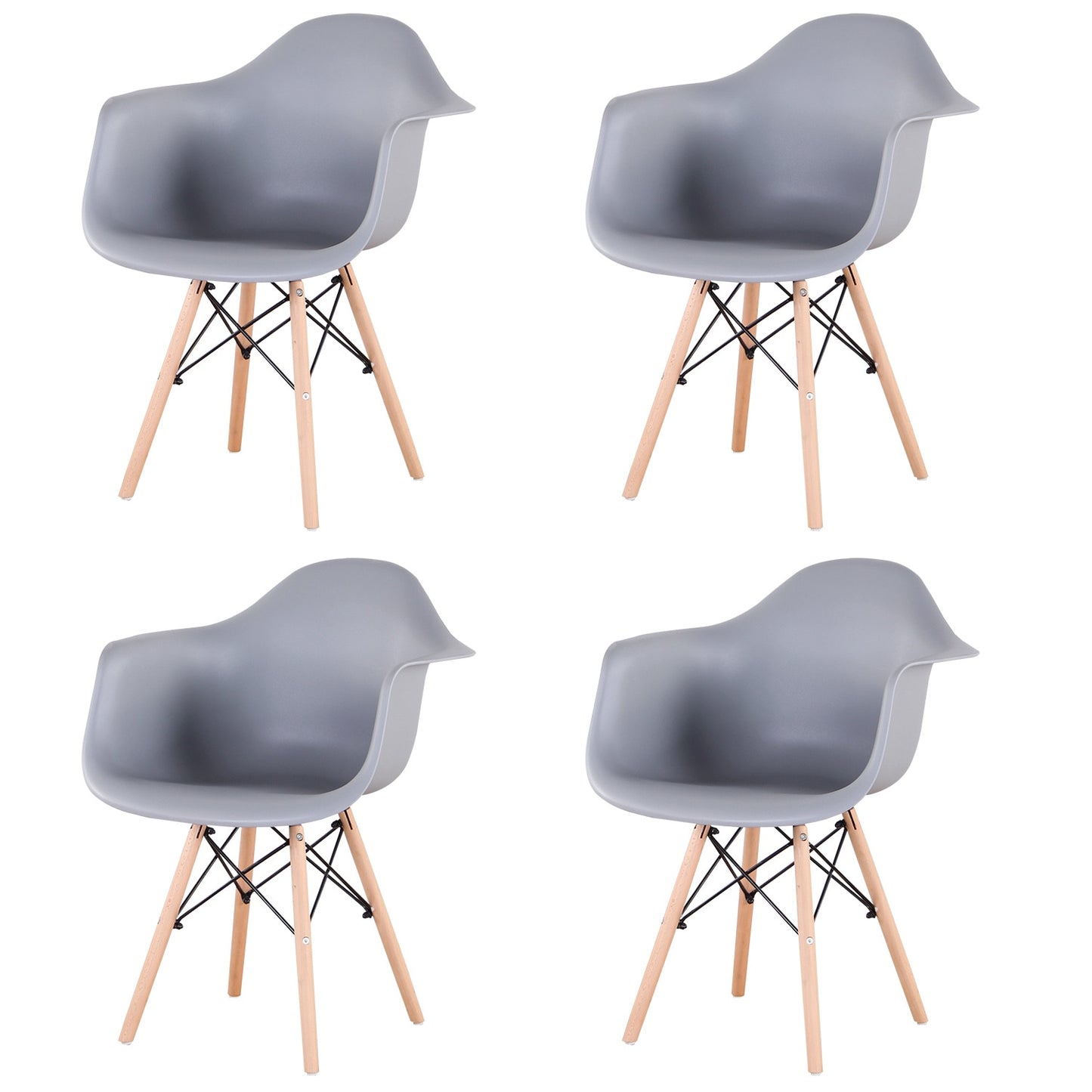Ensemble de 4 chaises NORDIC Design