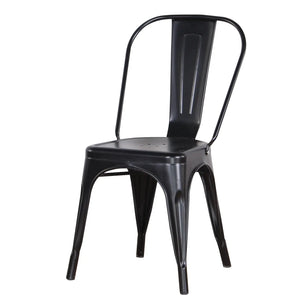 Ensemble de 4 Chaises en Metal Industriel BB'art meuble & déco