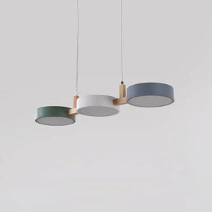Suspension LED suspendu au design nordique moderne simpliste, en bois et métal BB'art meuble & déco